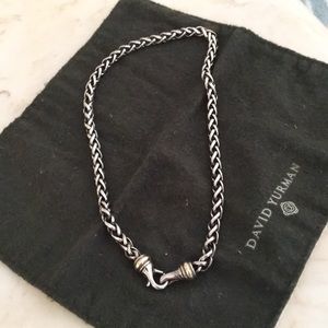 David Yurman 8MM two toned wheat chain
